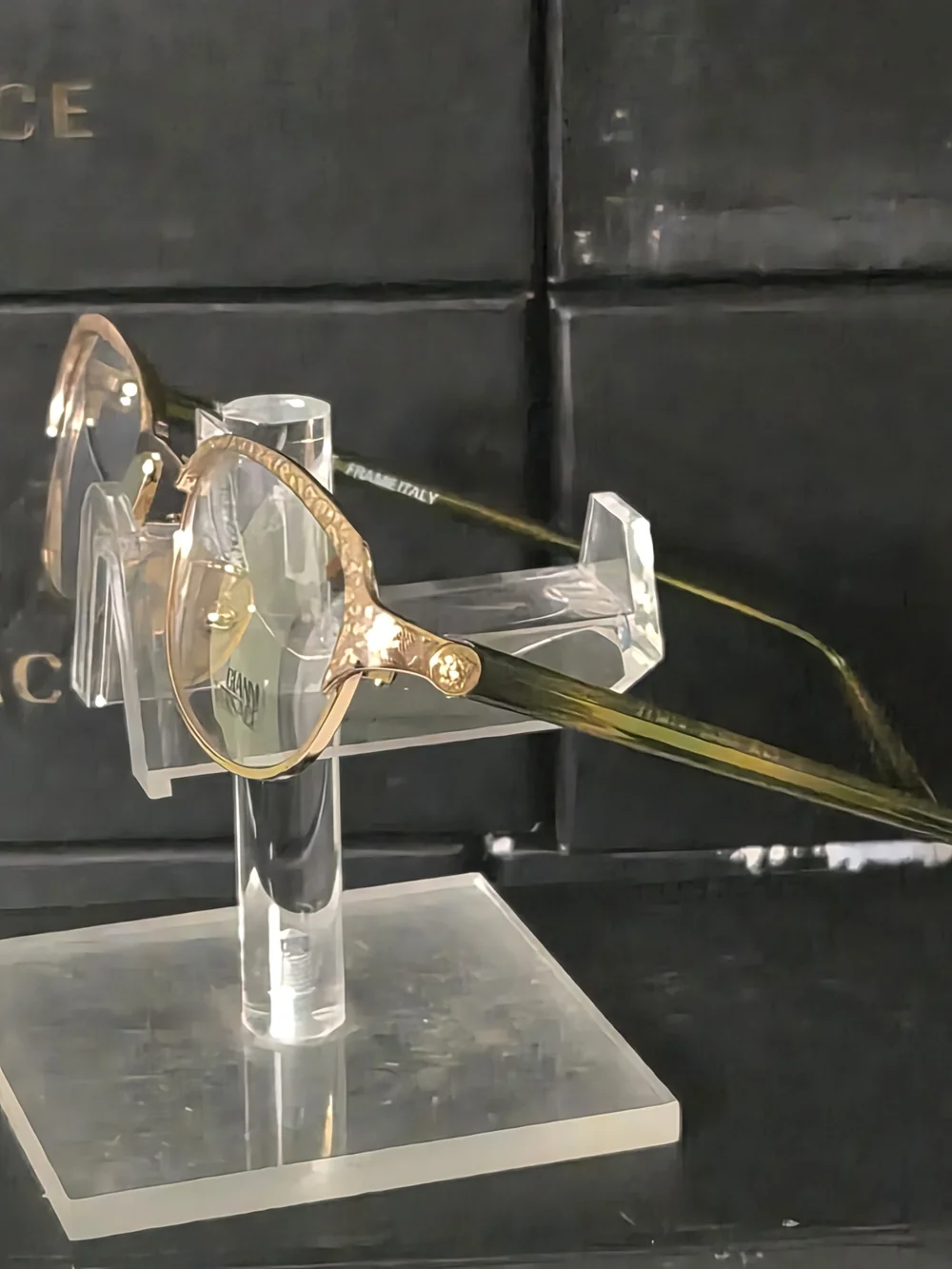 Versace Gold-Tone Decorative Eyewear Stand